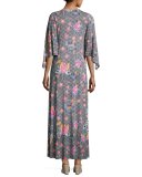 Brayan Floral-Print Long Dress