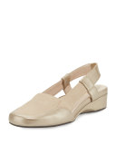 Kamillie Patent Demi-Wedge Pump, Soft Gold
