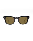 Avery Polarized Square Acetate Sunglasses, Black