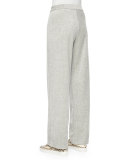 Velour Full-Length Jog Pants, Plus Size 