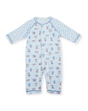 Sweater Weather Reversible Baby Bib, Blue