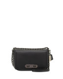 Swagger Glovetanned Leather Shoulder Bag, Black