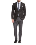 Flat-Front Trousers, Charcoal