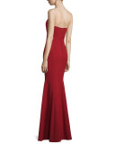 Strapless Godet Mermaid Gown 