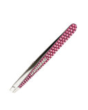 Luxe Edition Crystal Slant Tweezer, Precious Pink