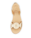 Liliana Metallic Slingback Sandal, Platinum