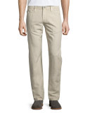 Graduate Sulfur Linen/Cotton Jeans, Desert Taupe