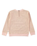 Monelle Lace Yehaa Pullover Sweatshirt, Withered Rose, Size 6-12