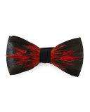 Big Spur Feathered Bow Tie, Red