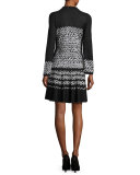 Long-Sleeve Geo Chic Top