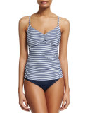 Riviera Stripe DD Cup Singlet Swim Top