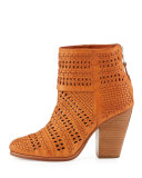 Classic Newbury Woven Leather Bootie