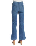 The Mariner Flare-Leg Ankle Jeans, Pacific Blue