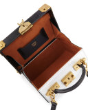 Berlin Odeon Small Trunk Crossbody Bag, Steel/Gray