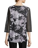 Moonstruck Mesh-Sleeve Tunic 