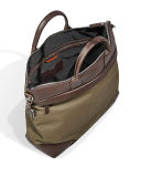 Men's Medium Leather & Nylon Travel Tote Bag