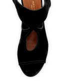 Sexy Thing Suede 85mm Sandal, Black