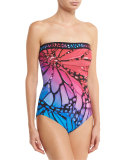 Monarch Bandeau One-Piece Swimsuit