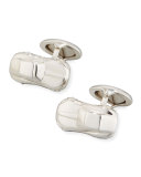 Motorites Rhodium-Plated Silver Cuff Links