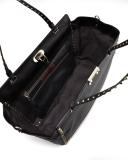 Rockstud Medium Tote, Nero