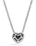Chatelaine Heart Pendant Necklace with Diamonds