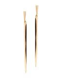 Short 14K Gold Sheer Earrings