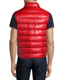 Gui Nylon Puffer Vest, Red