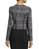 Caity Collarless Zip-Up Jacket