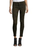 Krista Ankle Skinny Jeans, Camo Olive