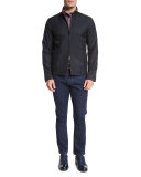 Five-Pocket Stretch-Cotton Denim Jeans, Medium Indigo