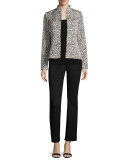 Barrow Straight-Leg Wool Pants, Black
