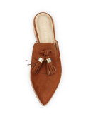 Slidealong Tassel Pointed-Toe Mule