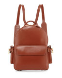 PHD Men's Calf Leather Backpack, Whisky