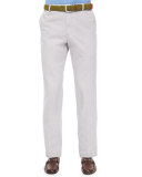 Raleigh Washed-Twill Pants, Gray