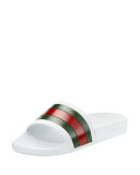 Pursuit '72 Rubber Slide Sandal, White