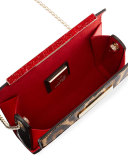 Vanite Small Leopard-Print Clutch Bag