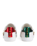 New Ace Studded Web Low-Top Sneaker, White