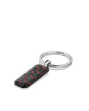 Forged Carbon & Resin Key Chain, Red