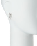 18K White Gold & Diamond Butterfly Earrings