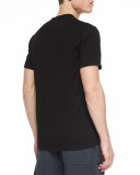 Crewneck Jersey T-Shirt, Black