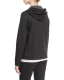 Monili-Pocket Hooded Jacket, Anthracite
