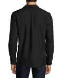 Woven Oxford Shirt, Black