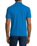 Core Short-Sleeve Pique Polo Shirt, Bright Opal
