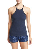 Logo-Front Lightweight Training Shorts, Navy/Black