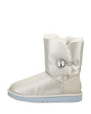 I Do! Bailey Swarovski® Crystal Bridal Boot, White