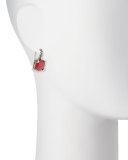 Drop Earrings, Red Quartzite