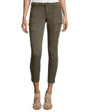 Park Twill Skinny Cargo Pants, Fatigue