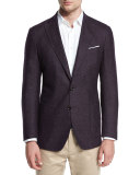 Alpine Tweed Soft Sport Coat, Spiced Plum