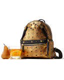 Dual Stark Small Backpack, Gold