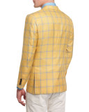 Alternating Wide-Striped Dress Shirt, Aqua